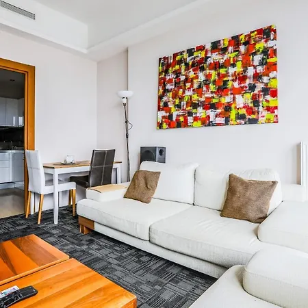 Fully Furnished Flat With Security In Atasehir Apartment *